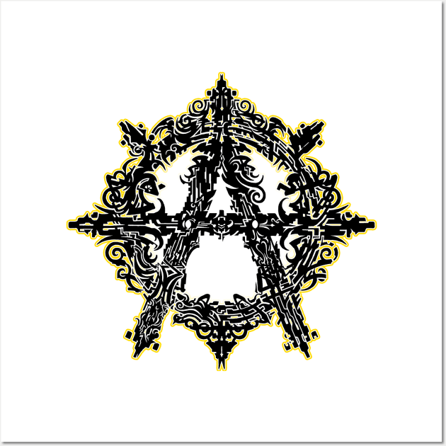 Anarchy Symbol Tribal Wall Art by BlackCollarPolitics